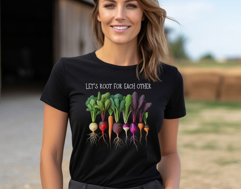 T-shirt légumes, cadeau jardinier, chemise jardinage, chemise légumes, chemise agriculture, chemise agriculteur, cadeau agriculteur, t-shirt de printemps, chemise édifiante Black