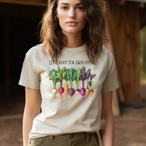 T-shirt légumes, cadeau jardinier, chemise jardinage, chemise légumes, chemise agriculture, chemise agriculteur, cadeau agriculteur, t-shirt de printemps, chemise édifiante Natural