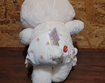 Vintage Care Bears Baby Hugs Stuffed Plush Care Bear, 1983 Pink B