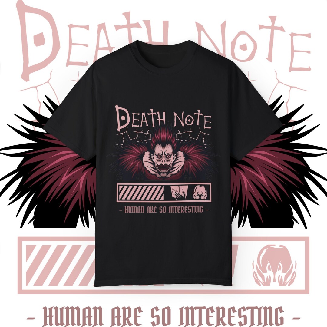 Japanese Anime Death Note Japanese Streetwear Shirt Anime Merch Y2k ...