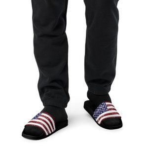Chanclas con bandera de EE. UU. para hombre