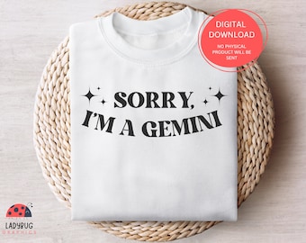 Zodiac SVG, Gemini SVG Cut File For Cricut, Astrology SVG for Tshirt, Totebag, and Cups