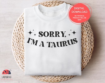 Zodiac SVG, Taurus SVG Cut File For Cricut, Astrology SVG for Tshirt, Totebag, and Cups