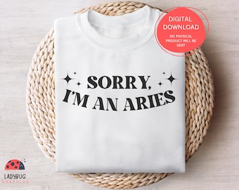 Zodiac SVG, Aries SVG Cut File para Cricut, Astrología SVG para camiseta, Totebag y Copas