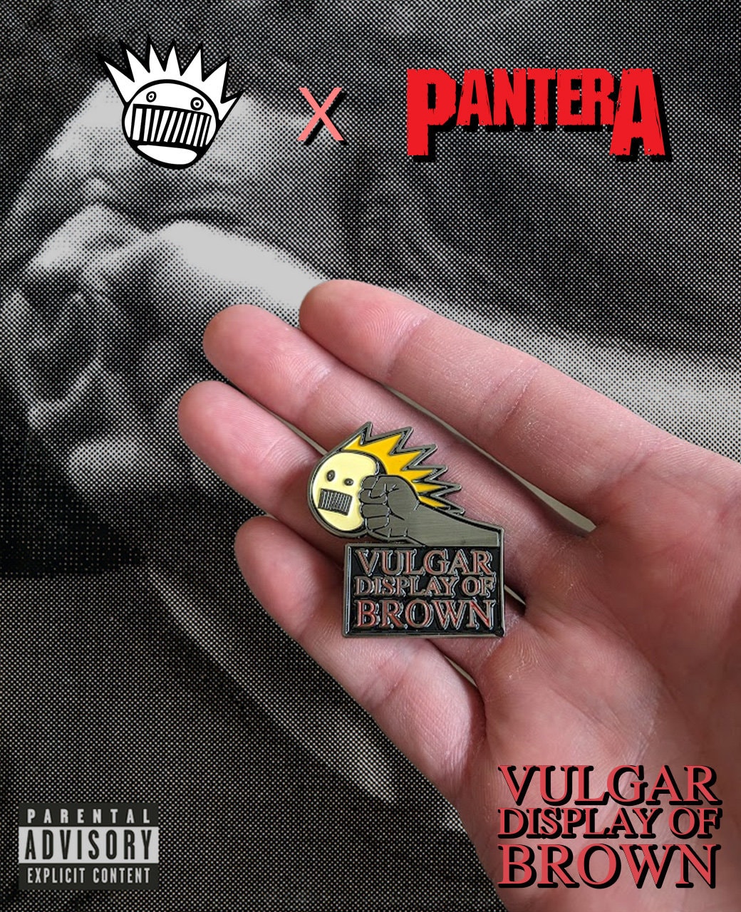 PANTERA VULGAR DISPLAY OF POWER POLERA DE HOMBRE IMPRESIÓN DTG - POLERAS A UN CLICK
