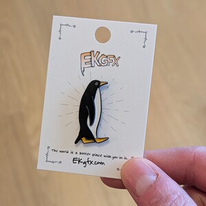 Penguin Enamel Pin "Jerry", cute penguin pin, cute enamel pin, cute gift, animal, zoo animal, gift