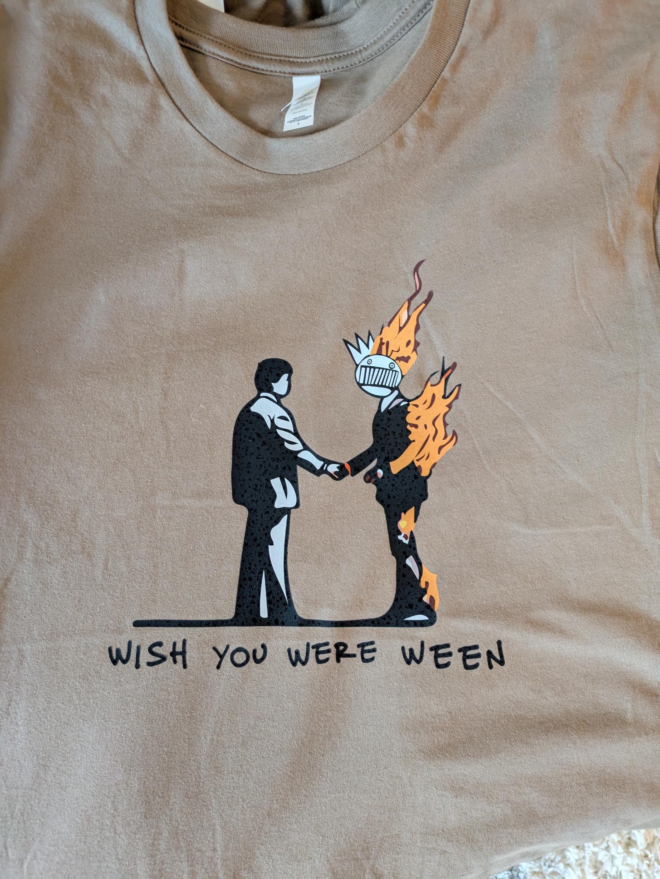 Pink Floyd Wish You Were Here Machine Greeting Blue Official T-Shirt - Foto 6
