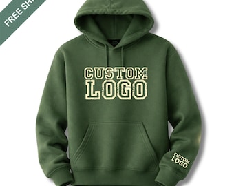 Custom Logo Hoodie, Personalized Hoodie with Your Design, Company & Business Branding Sweatshirt, Custom Merch Apparel
