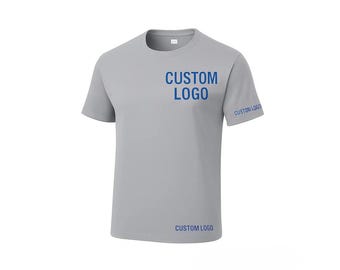 Custom Dry Fit Short Sleeve Shirt with Logo Team or Business Uniform Moisture Wicking Performance Tee