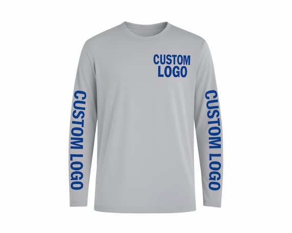 Custom Long Sleeve Performance Shirts, Moisture-Wicking, Personalized Logo Shirts for Businesses, Teams, or Events