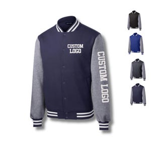 Custom Varsity Jacket With Name, Personalized Initial Letterman Jacket, Baseball Style Unisex Coat, Graduation Gift For Adults