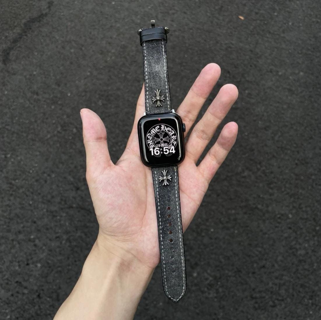 Chrome Hearts Apple Watch Strap - Etsy Chrome Hearts Apple Watch Strap - Etsy