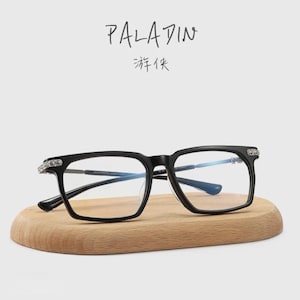 Vintage-Inspired Stylish Anti-Blue Light Glasses | With Silver Accents for Men and Women, Ranger Style, Perfect for Wide Faces