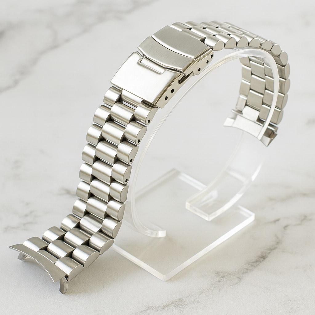 Bracelet De Montre En Acier Inoxydable 18mm - Argenté, Neuf Sans étiquette, Style Sport