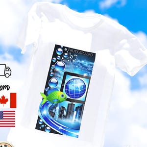 Frutiger Aero Y2K Graphic Shirt | Retro Cyber Aesthetic Tee | Vaporwave Webcore T-Shirt | 2000s Nostalgia Internetcore Top