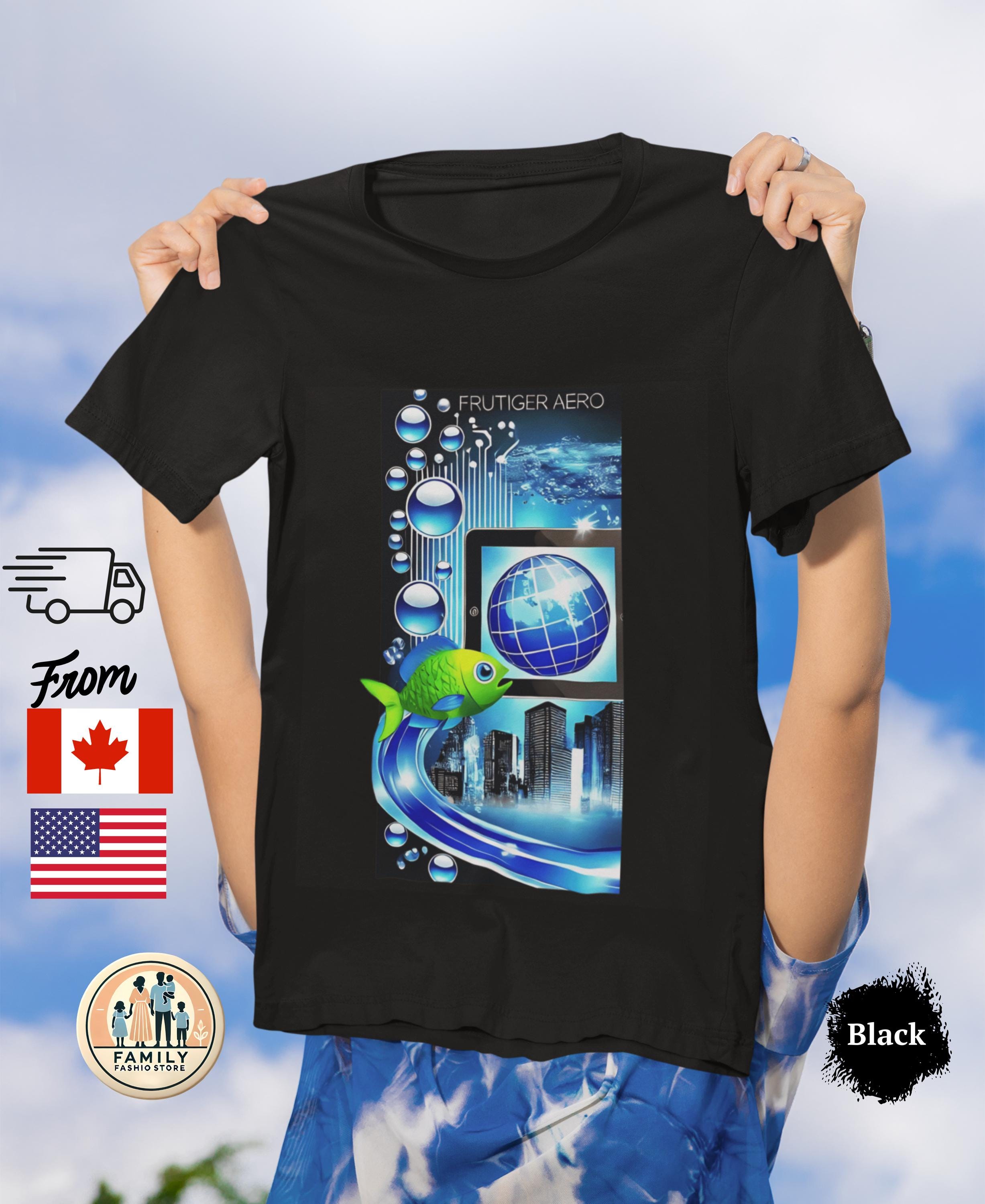 Frutiger Aero Y2K Graphic Shirt — Retro Cyber Aesthetic Tee 