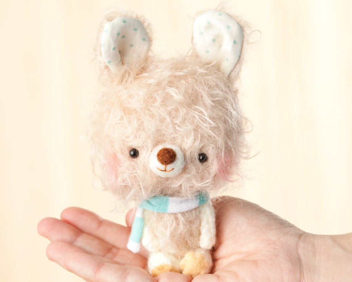 Bunny plush toy small softie bunny plushie stuffed animal | Etsy