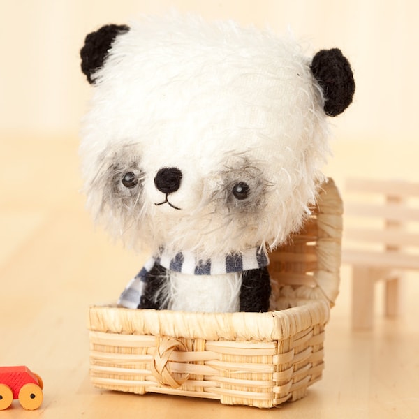 Panda bear softie toy / stuffed animal bear - made to order -