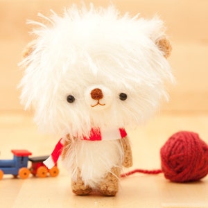 Bear doll plushie in white -made to order- Pumuki -