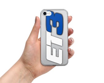 ET3 doorzichtige case voor iPhone® - Eli Tomac #3 motorcrossfan telefoonhoes