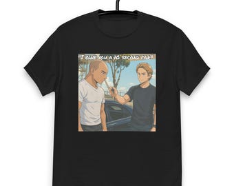 Fast and Furious Tribute T-Shirt – Cartoon Paul & Vin Scene