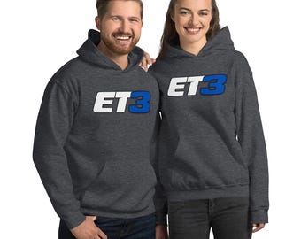 Moletom com capuz unissex ET3 - Eli Tomac #3 Motocross Fan Sweatshirt | Aconchegante Dirt Bike Racing Apparel