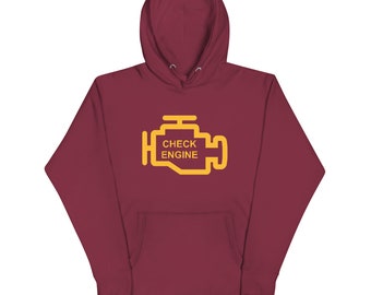 おもしろいチェックエンジンもうすぐ パーカー ツーリングシーズンはもうすぐ！急な雨にも対応できるオールシーズン