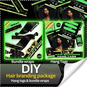 Bundle Wrap & Hang Tag Digital Template package