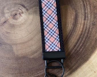 Plaid Ribbon Keychain