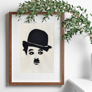 Charlie Chaplin il bambino, dipinti di Charlie Chaplin, scene di film iconiche, poster del film muto, arte murale con texture della cultura pop