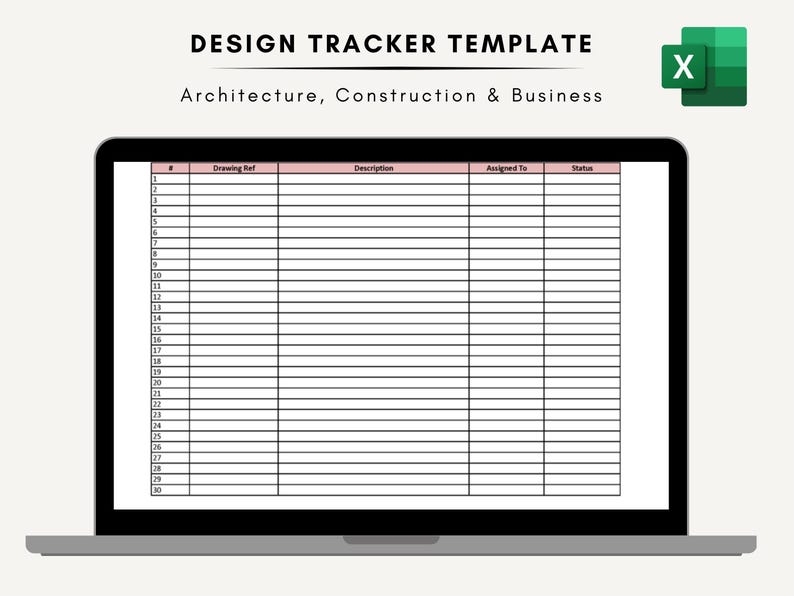 Design Tracker Excel Template | Interior Design & Architecture Project ...