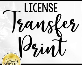 Seldomly Subtle Designs Entire Shop Printed Transfer License