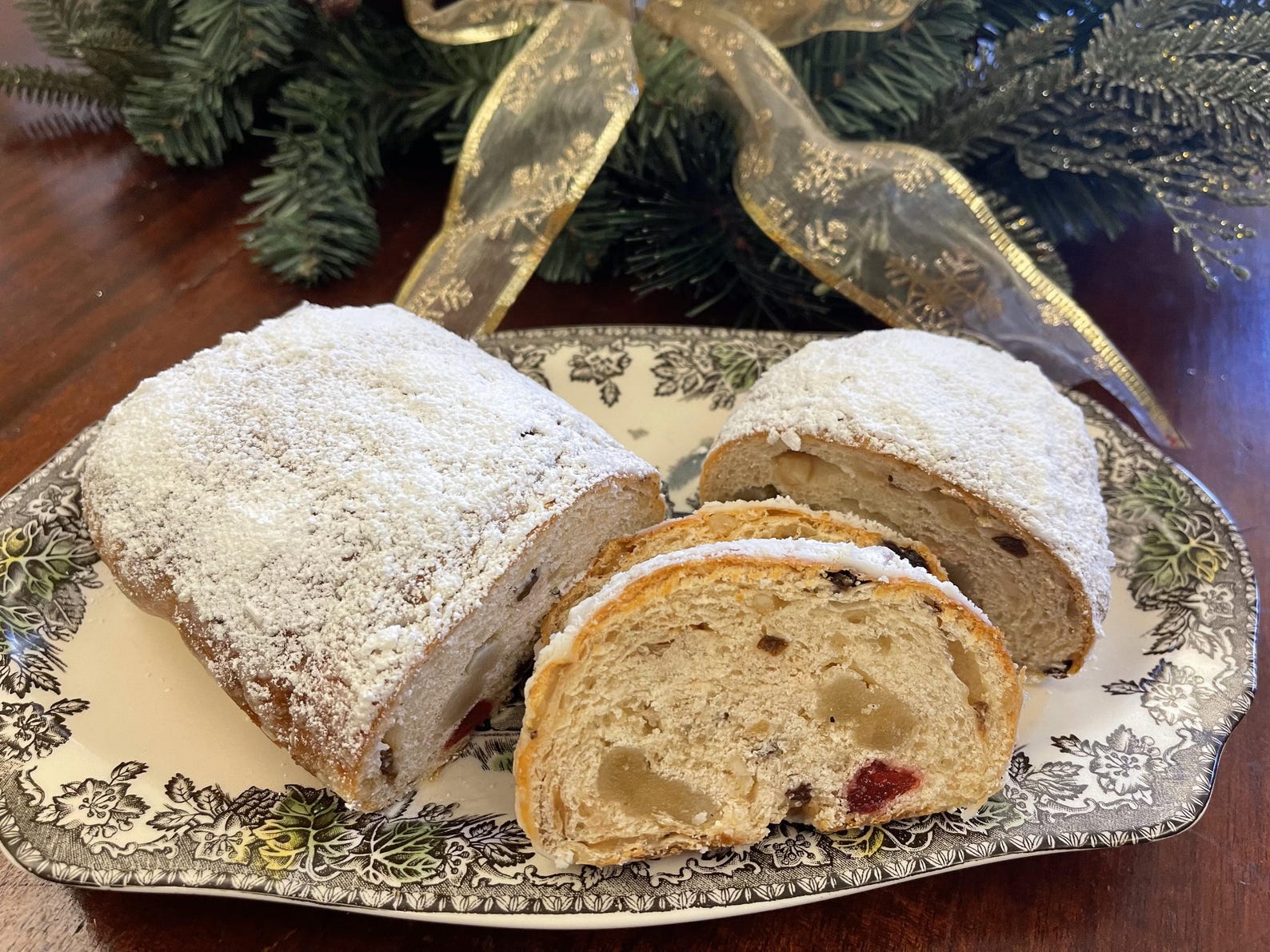 Traditional German Stollen, Christmas Bread, Fruit Bread, TheMaineKitchen