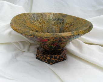 Decoupage Gourd Bowl