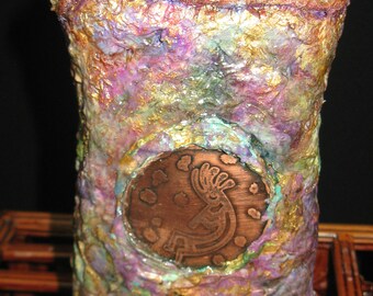 Altered Jar with Kokopelli Design