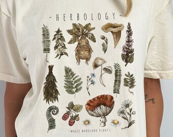 Camisa de herbología, camisa de colores cómodos de plantas de herbología, camisa de cerámica, camisa de jardinería, regalo amante de las plantas, camiseta botánica, camisa de asistente de plantas