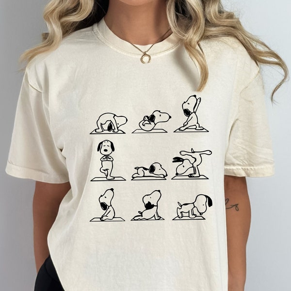Snoopy Yoga - Etsy