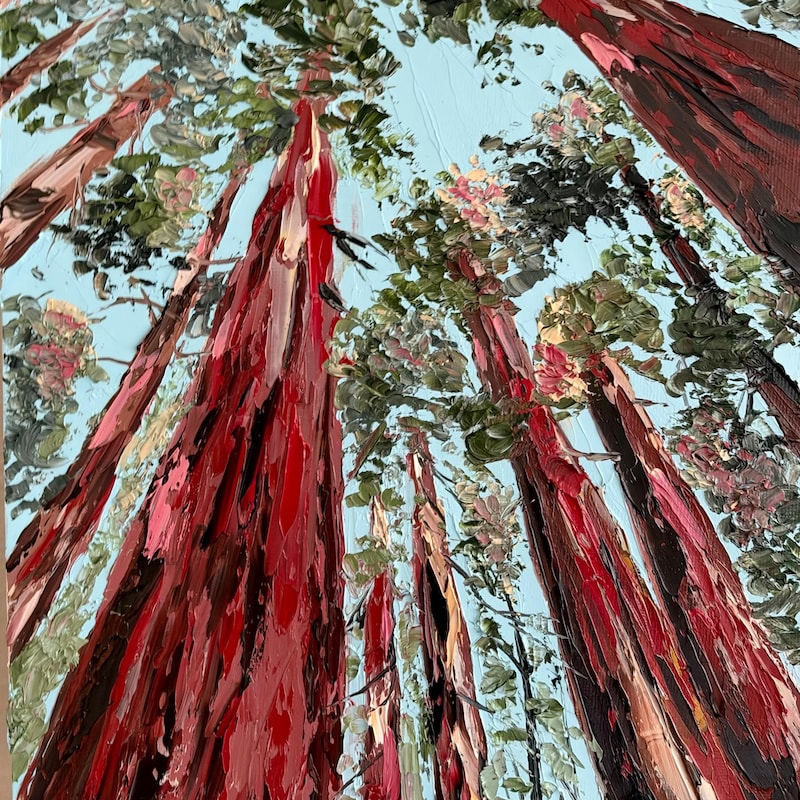 Sun Rays Sequoias Giant Original Artwork - Etsy