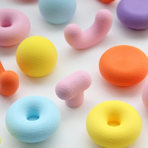 Pomos para muebles | 20 colores | 6 modelos | Tiradores para puertas y decoración de interiores fabricados en biopolímero mediante impresión 3D