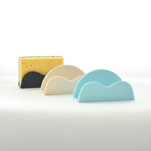 Porte éponge | 20 couleurs | organiseur de cuisine ou salle de bain BENGA Studio fabriqué en biopolymère par impression 3D