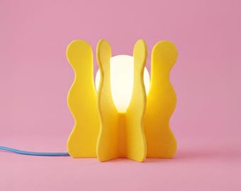 Lámpara Alga | Lámpara de mesa colorida para iluminación ambiental | Iluminación de interiores para dormitorio y sala de estar | Diseño de Benga Studio