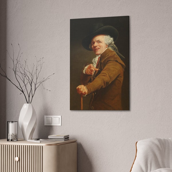 Toile meme Joseph Ducreux auto portrait rap modèle 9gag moqueur artiste peinture drôle art humour impression