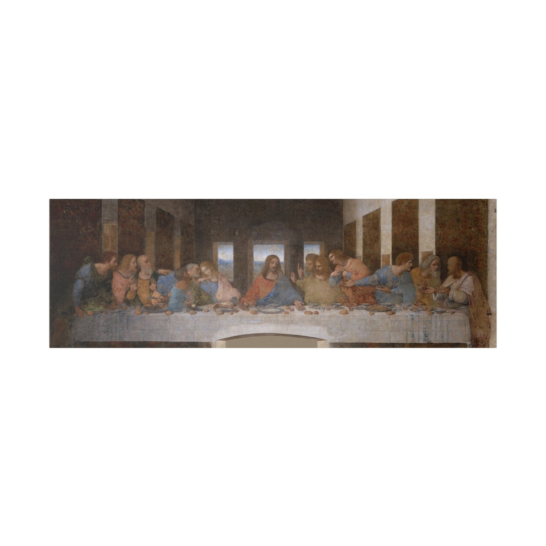 Leonardo Da Vinci Last Supper Canvas Art Print Museum Quality ...