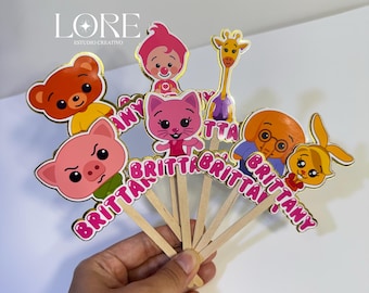 plim plim cupcake topper | cupcake topper birthday | birthday decorations | cupcake decoration