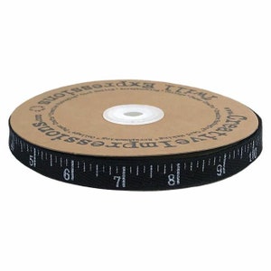 Antique Tape Measure - Black/White - By Creative Impressions - 25 Yard Roll - 14.95 Dollars - 1/2 inch wide