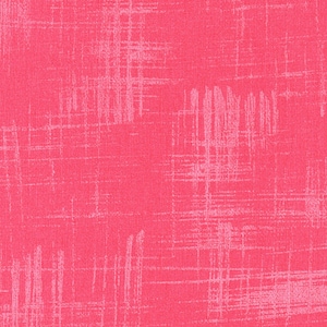 May include: A pink fabric with a white textured pattern. The fabric has a subtle, distressed look.