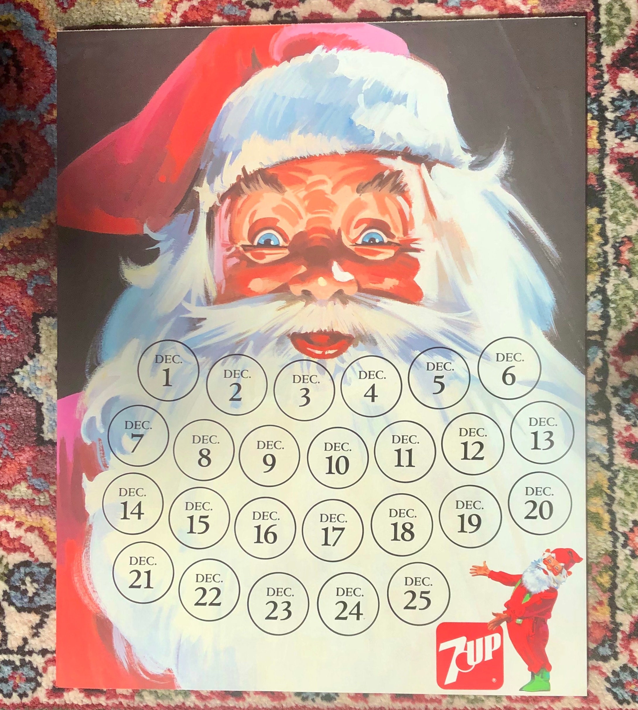 Vintage Santa 7up - Etsy