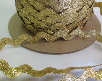 Gold Metallic Rick Rack - 5 Yards for 6.00