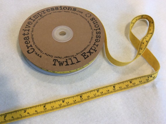 Yellow Twill Tape - Tape Measure Yellow Twill Tape - Tape Measure
