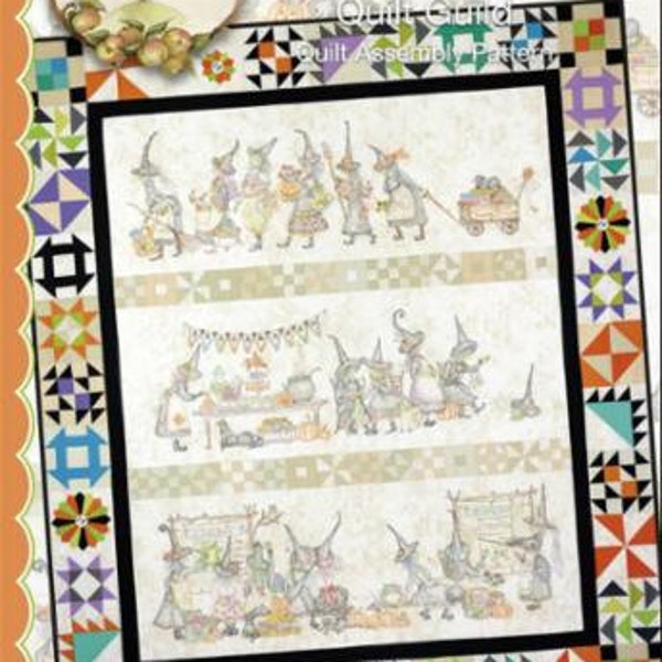The Mystery Of The Salem Witches' Quilt Guild - By Meg Hawkey - From Crab-Apple Hill - Quilt Assembly Pattern - (348) - 9.00 Dollars